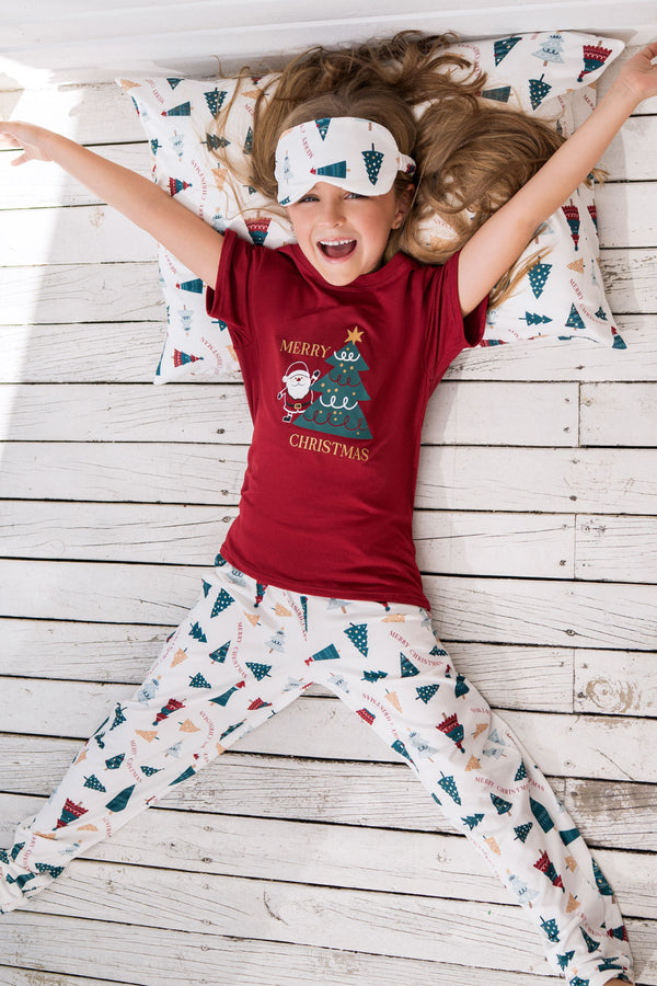 Pijama De Unisex Pantalón Rojo 23069