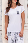 Conjunto Pantalon M-Corta Lila 12051