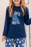Conjunto Pantalón M-Larga Niña Azul 12015