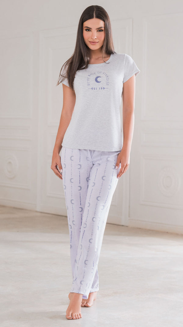 Pijama Pantalón Mujer Lila 23031