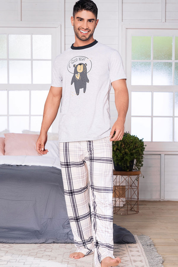 11539 Conjunto Pantalón Manga Corta Hombre