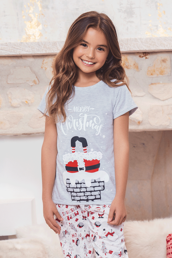 11645  Conjunto Jogger Manga Corta Niña