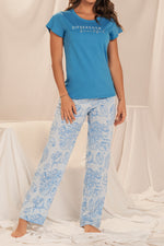11926  Conjunto Pant M-Corta Azul